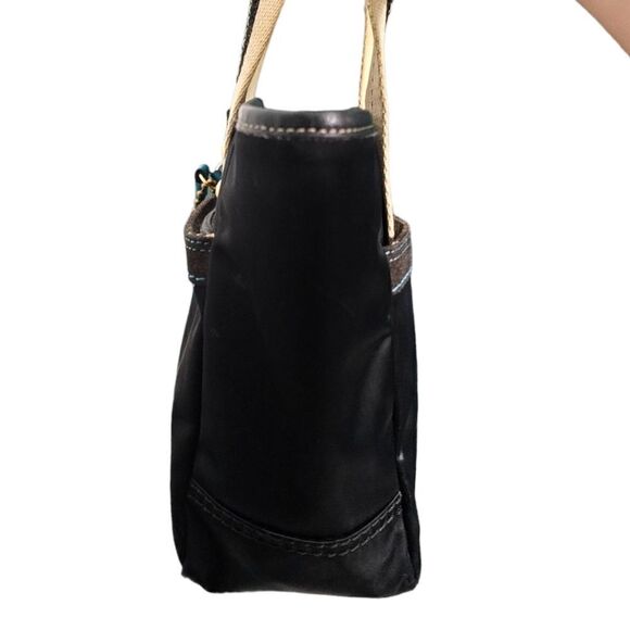 COACH Hampton Black Satin Mini Tote (No. AG5M-126) - Picture 7 of 12